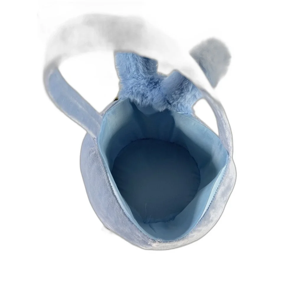 Peeps‎ Blue Bunny Plush Easter Basket Fuzzy Soft Treat Bucket New With Tags